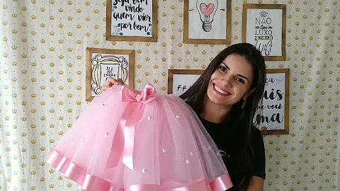 Como fazer saia de festa junina com tule?