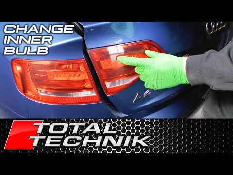 How to Change Inner Tail Light (Rear Light) Bulb (Saloon/Sedan) - Audi A4 S4 RS4 - B8 (2008-2016)