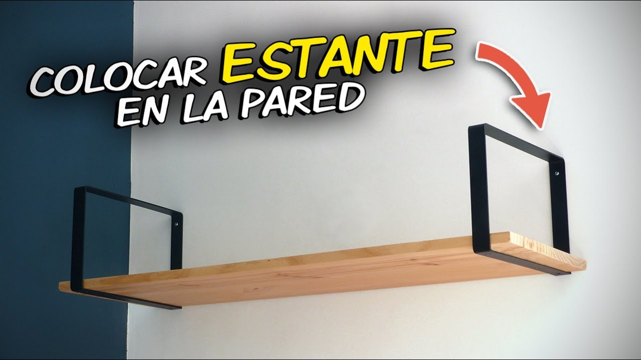 ¿Cómo fijar una estantería a la pared?