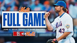 R.A. Dickey Complete Game Shutout vs. Cardinals | FULL GAME