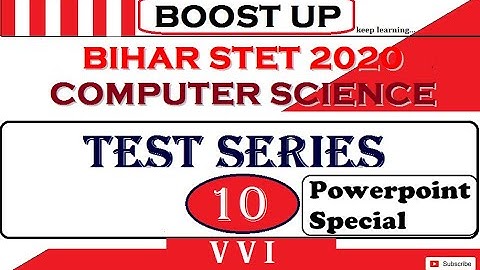 BIHAR STET | COMPUTER SCIENCE TEST SERIES | PART - 10 | ABHISHEK SIR | BOOST UP | KEEP LEARNING