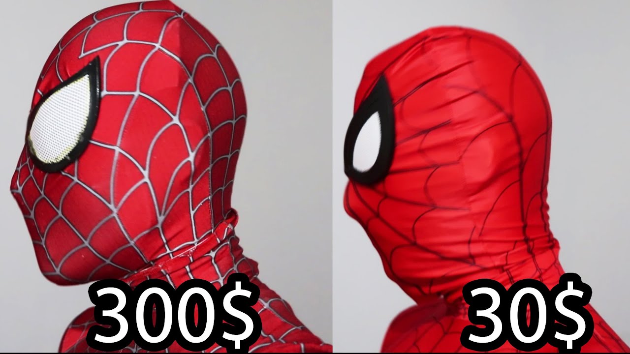 ZentaiZone VS AliExpress spiderman cosplay costume comparison cheap vs expensive