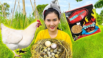 Trộm trứng con gà, trứng chim ngoài đồng và cái kết ăn trứng sống của Changcady - Part 242