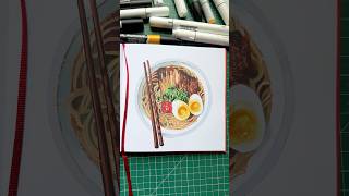 Player Profile How to Draw Ramen 🍜 | Easy Marker Food Sketch for Beginners