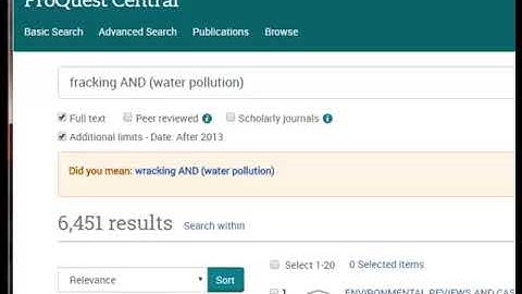 How to use ProQuest Central - ACC Library