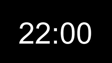 Basic 22 Minutes silent countdown + end beep buzzer