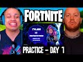 TYLER1 FORTNITE PRACTICE - DAY 1 | TYLER1 VS. TIMTHETATMAN