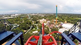 SheiKra Front Row POV Ride at Busch Gardens Tampa Bay on Roller Coaster Day 2016, Dive Coaster screenshot 5