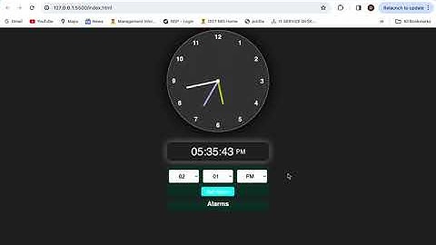 Alarm App using HTML, CSS & Javascript | With Multiple Alarm Feature