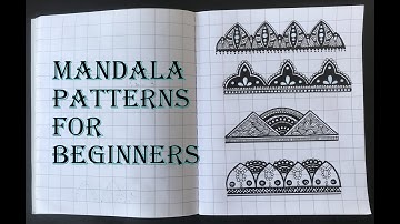 EASY MANDALA PATTERNS FOR BEGINNERS | MANDALA PATTERNS TUTORIALS | Mandala | Mandala Drawing