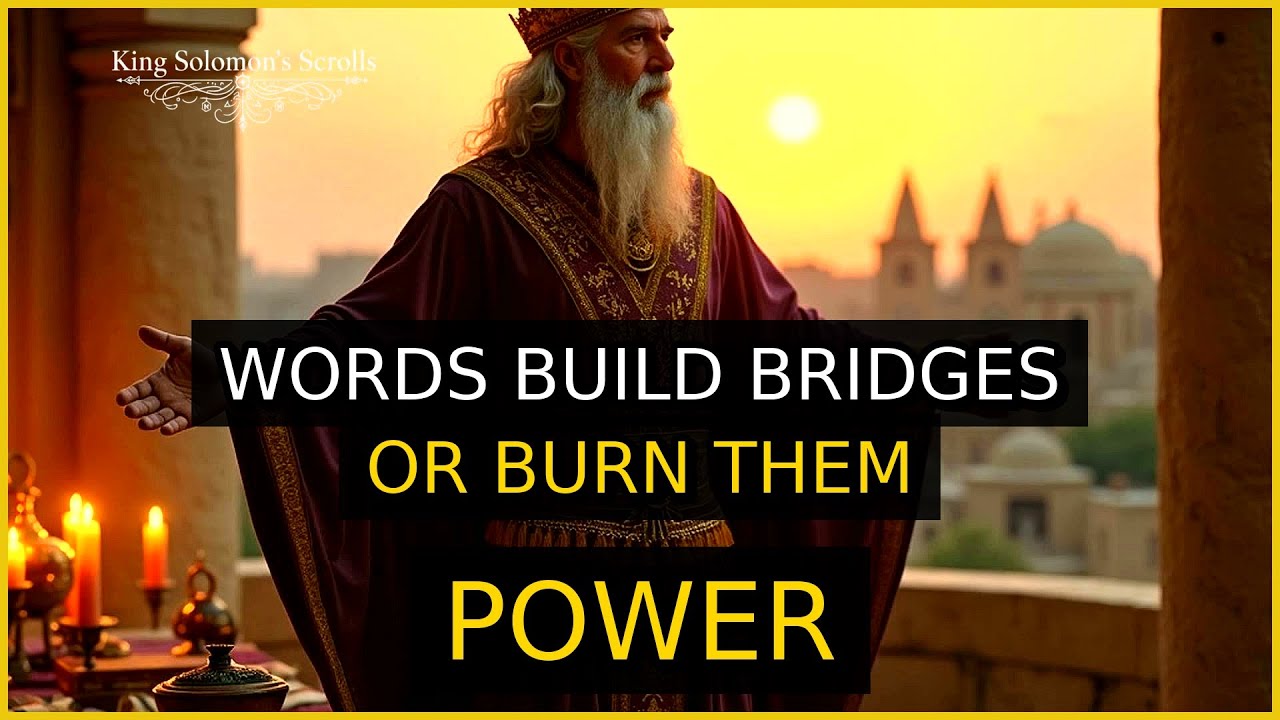 Why Wise Words Build Bridges But Careless Ones Burn | King Solomon Scrolls
