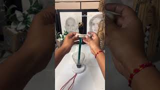 5000 ka feather Lamp in only 500 😲🐾 #diy #howto #shorts #viral #crafts #homedecor #handmade #art