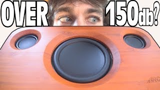 OVER 150db From Bluetooth Speaker!? Testing LOUDEST Volume on Ported 3