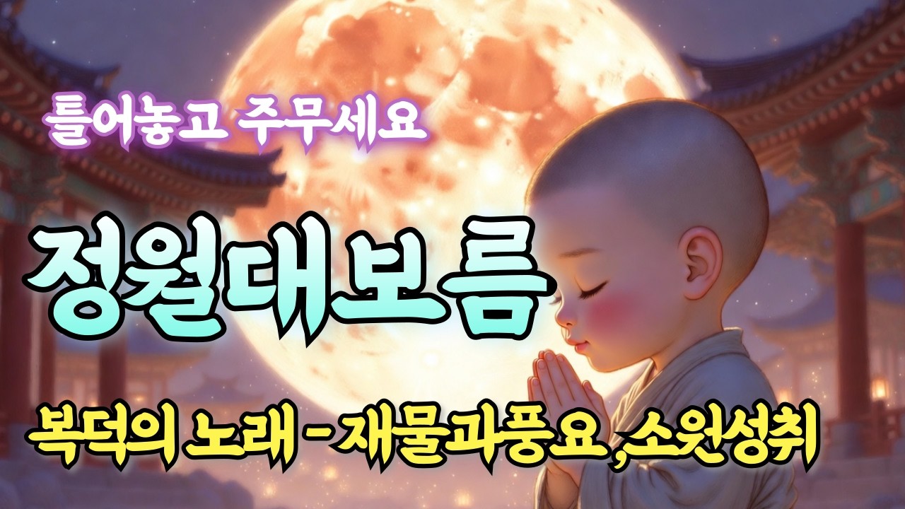 정월대보름 틀어놓고 주무세요 ㅣ재물과 풍요의 기도 노래 모음  #소원성취 #업장소멸 #불교노래