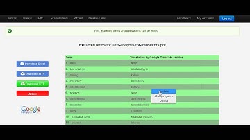 Terms-Gekko text analysis software demo