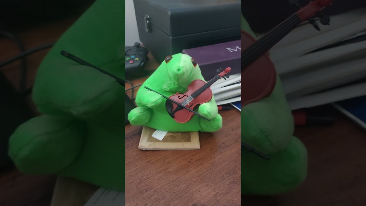 little violin creature plays a concert for you