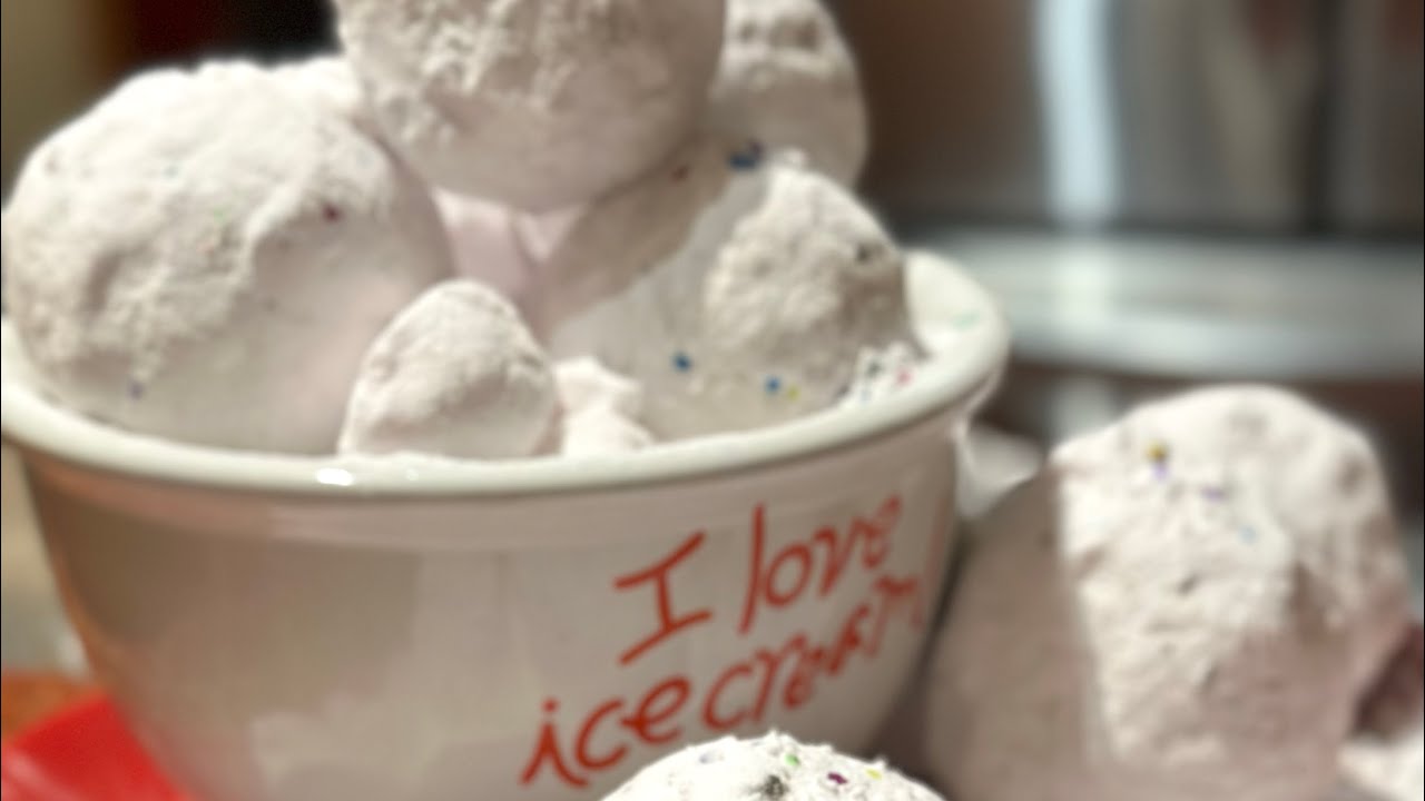 ASMR Baking Soda Ice Cream Shaped Baking Soda Balls YouTube