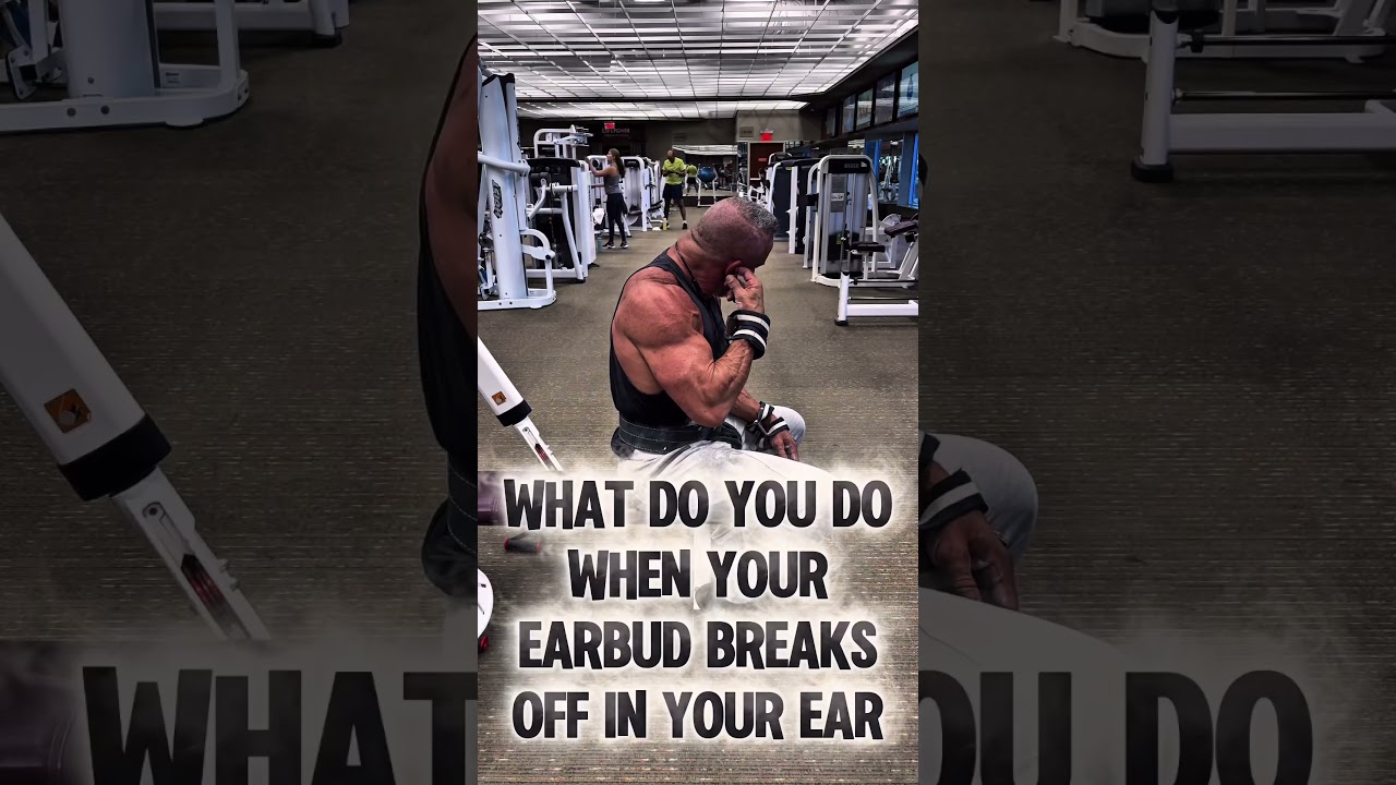WHAT DO YOU DO WHEN YOUR EARBUD BREAKS OFF IN YOUR EAR #FAIL #FUNNY #gymfail