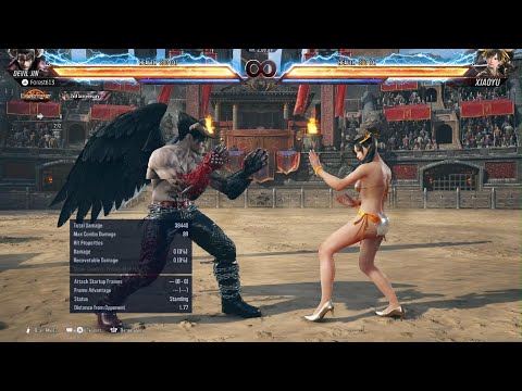 Devil Jin WS+2 Simple Staple Combo 67 Damage Tekken 8 Season 2 PS5