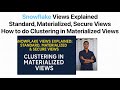 Snowflake Views Explained: Standard, Materialized &amp; Secure Views | Clustering in Materialized Views