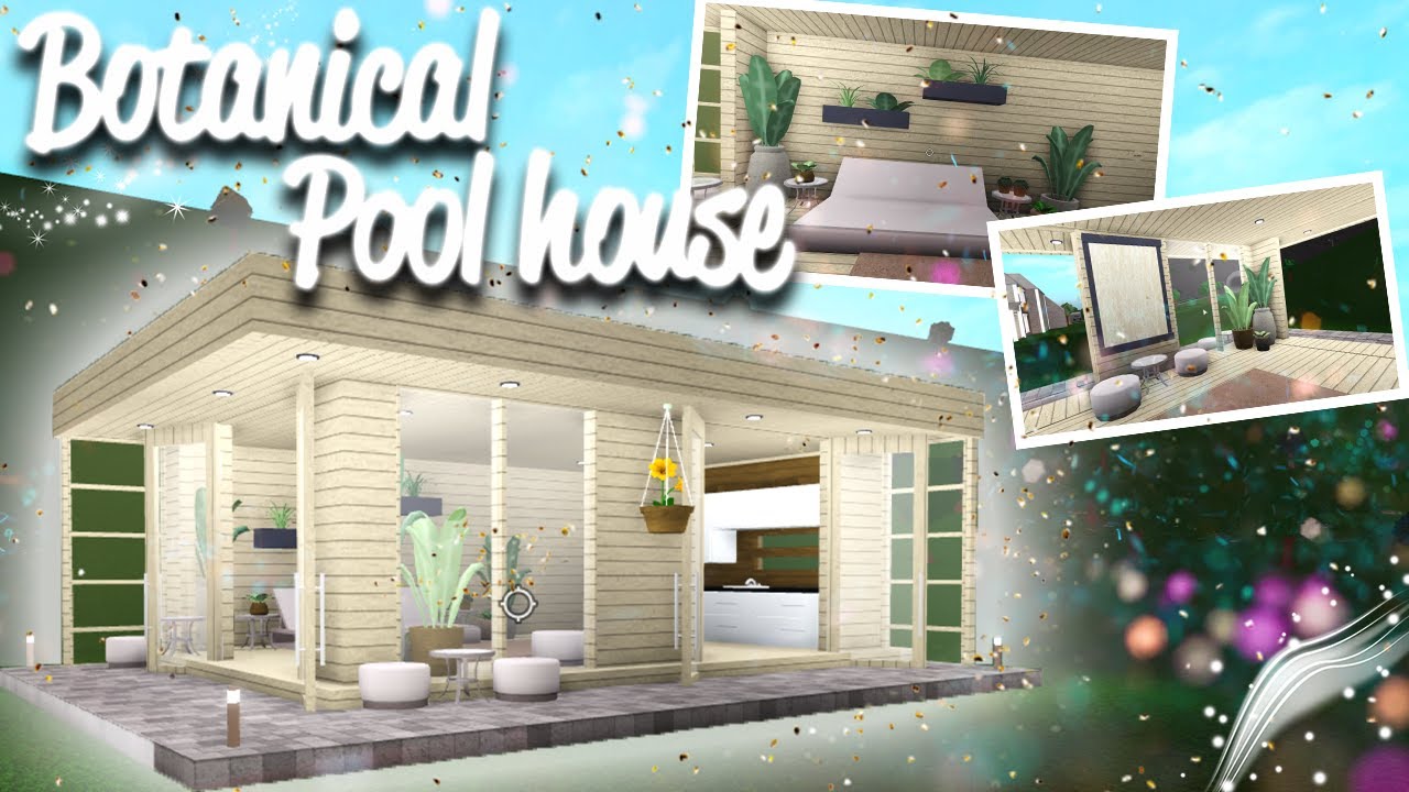 Botanical Pool House/Café || Bloxburg Speedbuild (Roblox) - YouTube