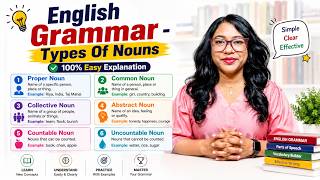 English Grammar - Types of Nouns I All about nouns I #englishgrammar #Grammar #EnglishLearning