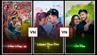 Trending Raindrop Lyrics Video Editing | Vn Video Editor | Rain Drop Black Screen Effect | Template. screenshot 1