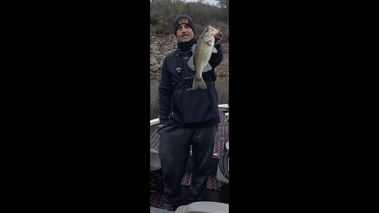 Bass Fishing on a Very Cold Day