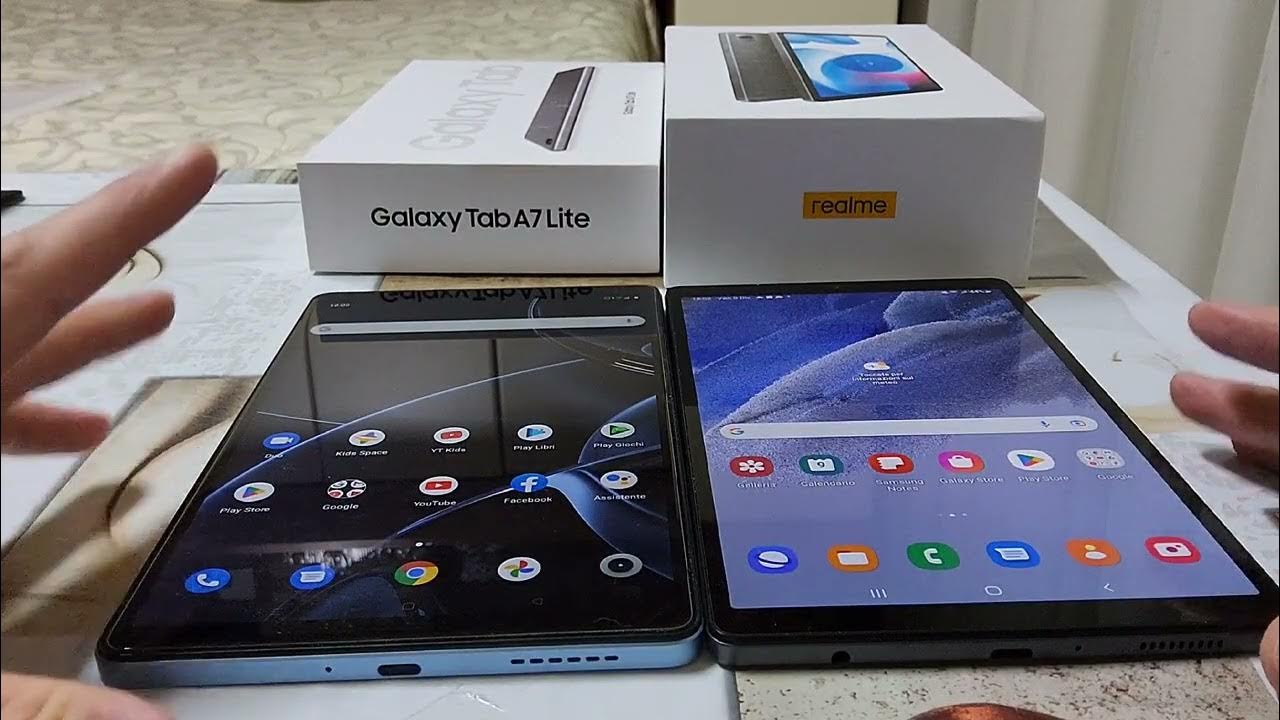Samsung Tab Galaxy A7 Lite(Android 12) vs Realme Mini Pad YouTube
