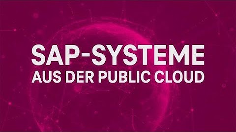 Mehr als IaaS! SAP HANA Deployment mit wenigen Mausklicks. | T-Systems