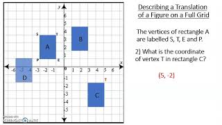 Maths   Describing Translations on a Full Grid