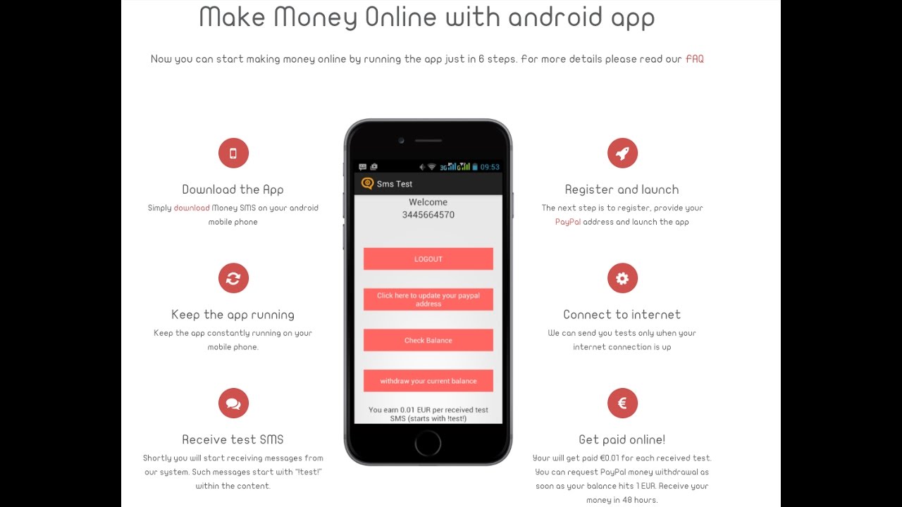 money sms apk