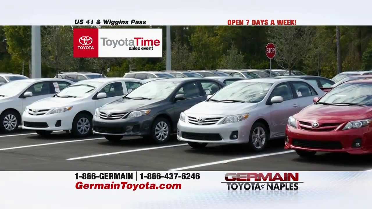 Toyota Time at Germain Toyota of Naples (Sienna/Highlander/0%) - YouTube