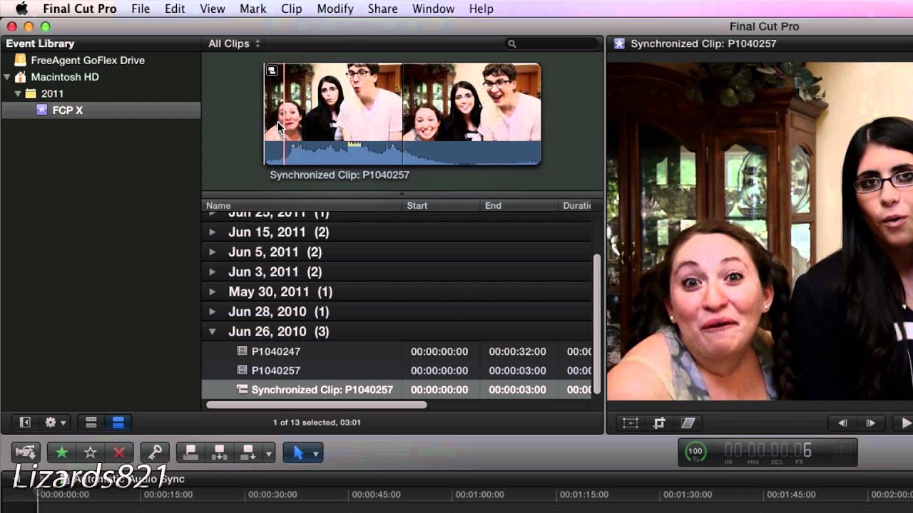 How to Automatically Sync Audio With Video in Final Cut Pro X (Tutorial