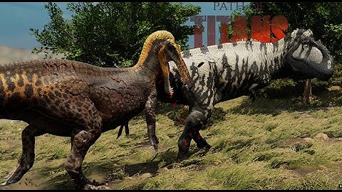 When The Weak Fish Eater Fights Back - Path of Titans Suchomimus Combat