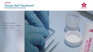Tissue-Tek Paraform   Using Paraform for biopsies SFA