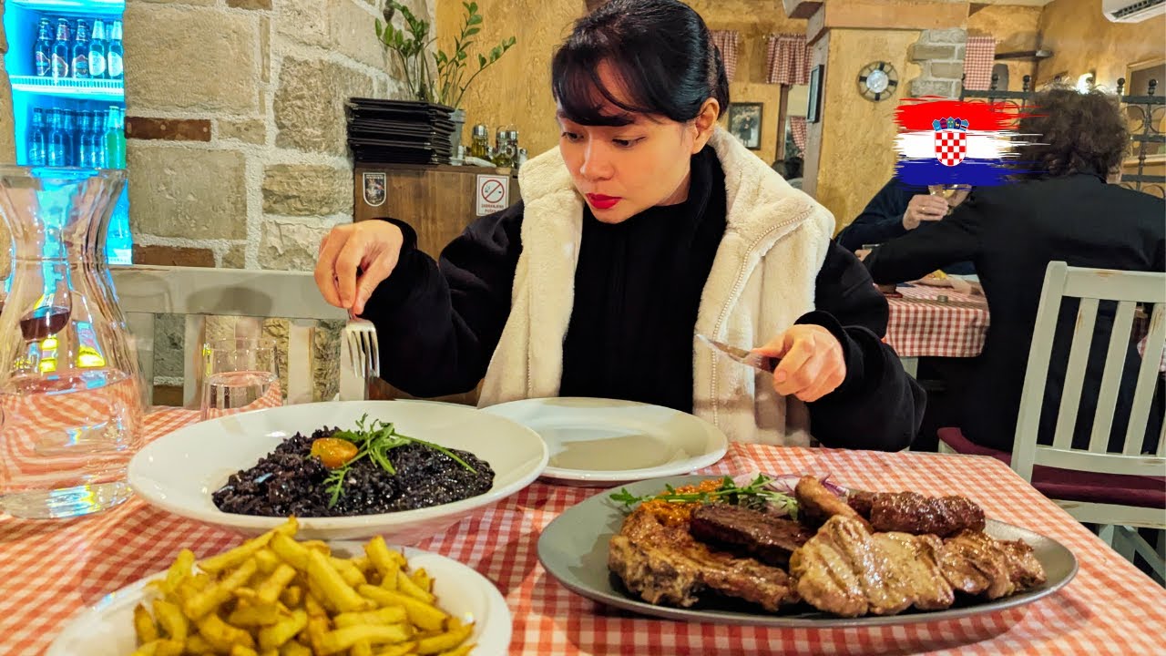 We found the BEST Croatian Food in Zadar, Croatia 🇭🇷 | Sunset by the famous Sea Organ in Old Town