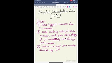 Mind-Blowing Mental Math LCM Calculation Trick #mathtrick #mentalmath #mathematics #LCM #calculation