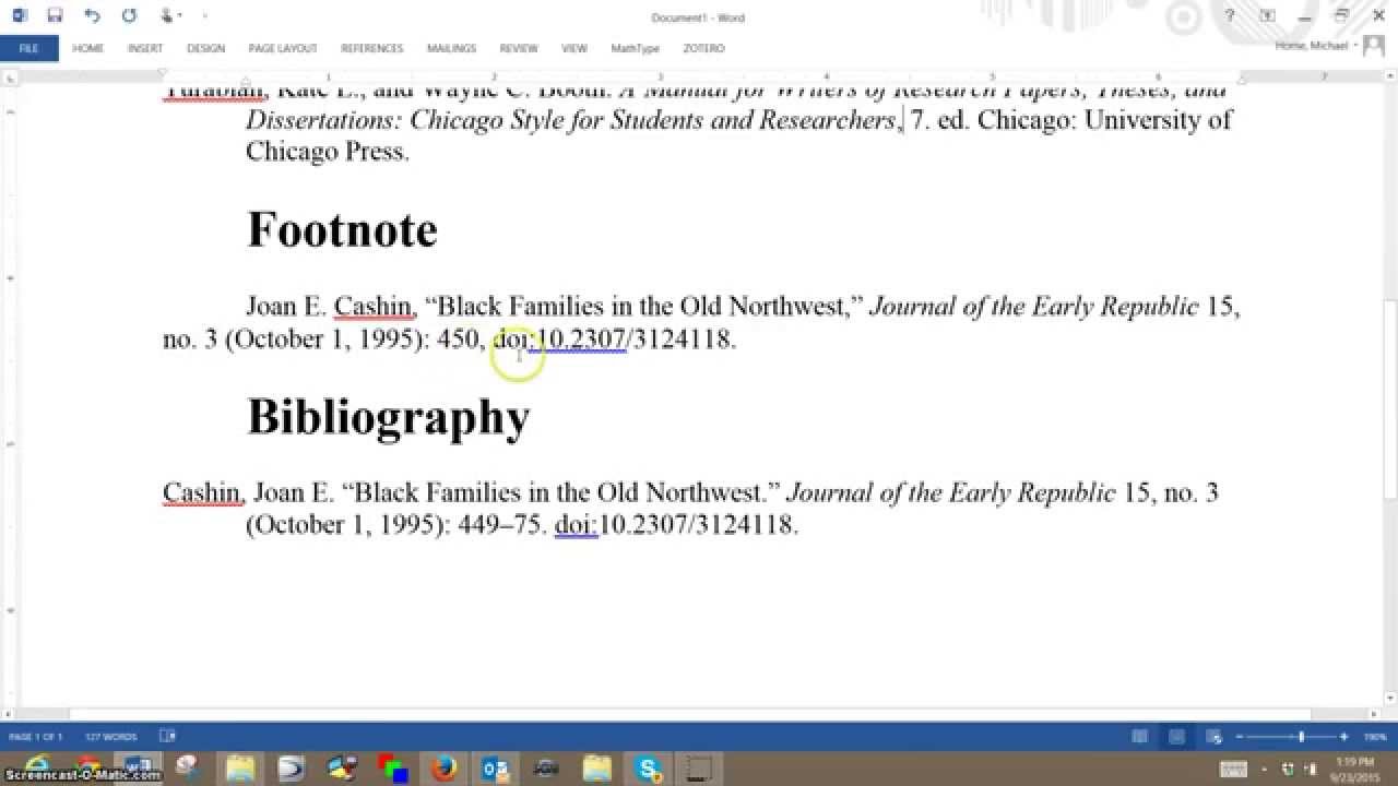 How to make a bibliography chicago style