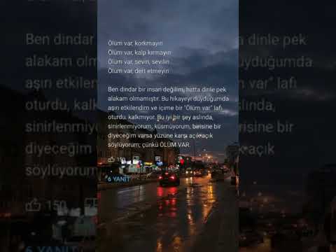 Ölüm var... #whatsappdurum #derindenderinden #hüzün #ölüm #sad #şarkı #müzik #keşfet #üzüntü