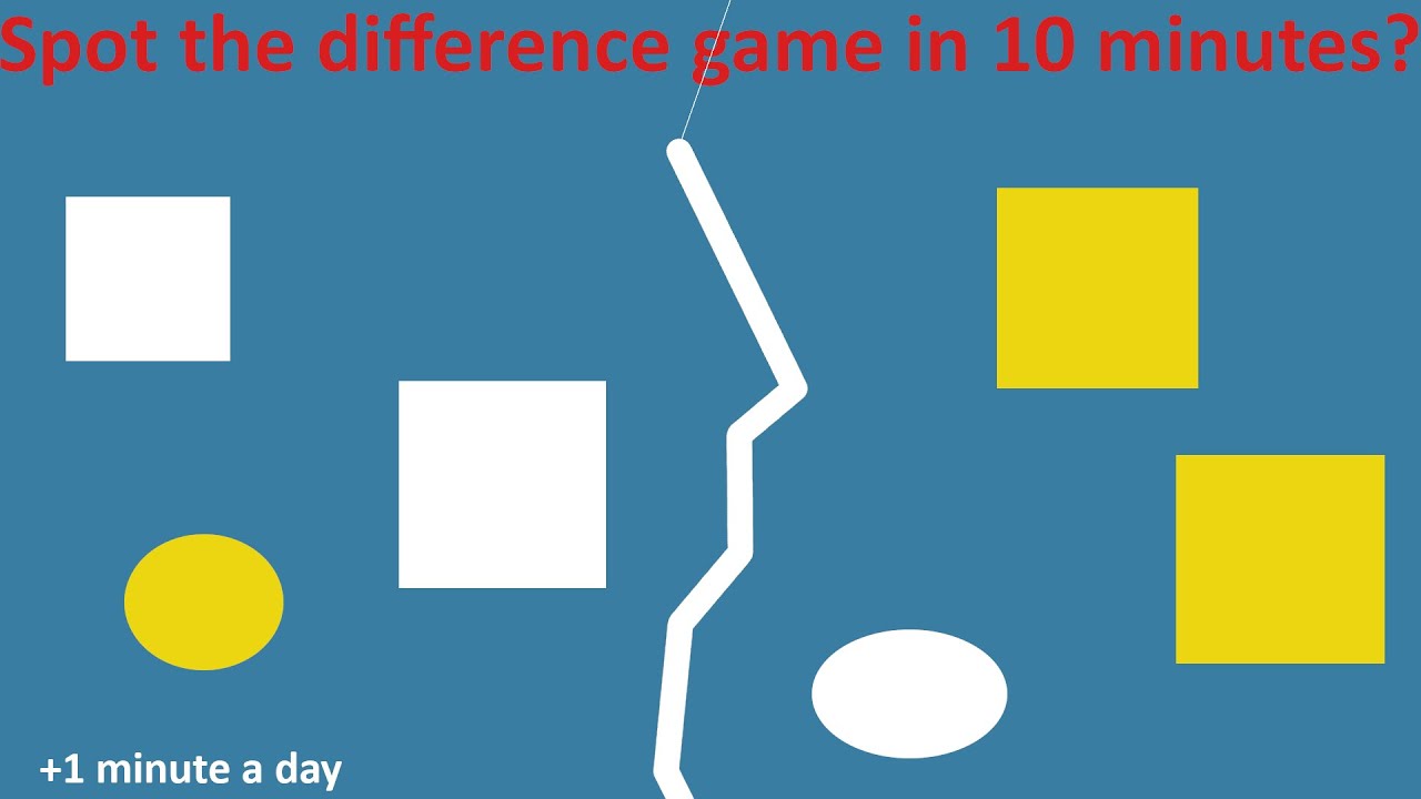 Making a spot the difference game in 10 minutes day 10 a minute a