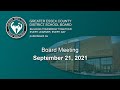 Board Meeting Sept 21, 2021