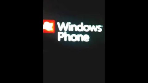 Windows Phone RTM 7720 Bootscreen