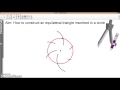 Constructing an Equilateral Triangle Inscribed in a Circle