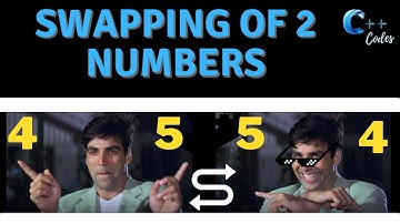 Swapping of two Numbers using Temporary Variable in C++ |Turbo C++ |Programming | Free Gdrive Code |