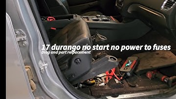 2017 durango no crank no power blown 150a fuse diag and replaced
