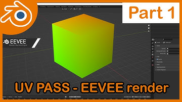 How to export UV Map Pass  Using eevee Render  inside Blender 3d - Part 1