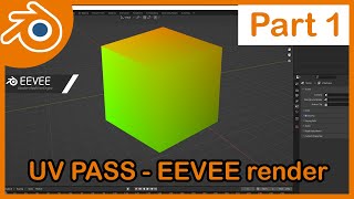 How to export UV Map Pass  Using eevee Render  inside Blender 3d - Part 1
