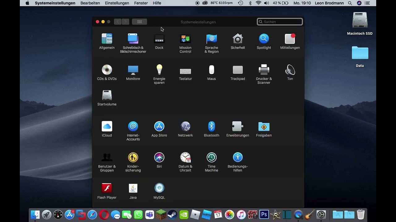 high sierra dark mode