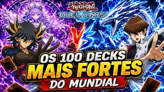 OS 100 DECKS QUE TOPARAM O MUNDIAL - YU-GI-OH Duel Links